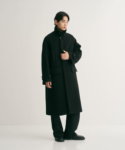 ANOTHER OFFICE Voyager Bold Balmacaan Coat