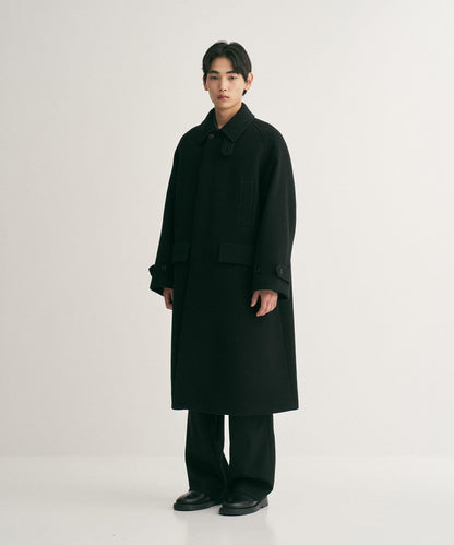ANOTHER OFFICE Voyager Bold Balmacaan Coat