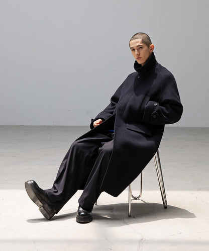 ANOTHER OFFICE Voyager Bold Balmacaan Coat