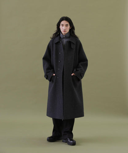 ANOTHER OFFICE Voyager Bold Balmacaan Coat