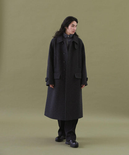 ANOTHER OFFICE Voyager Bold Balmacaan Coat