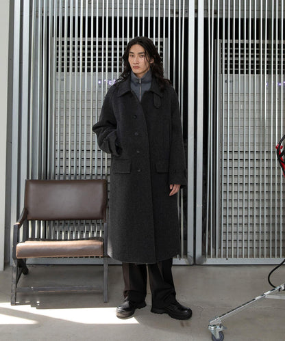 ANOTHER OFFICE Voyager Bold Balmacaan Coat
