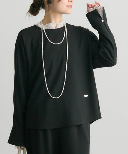 雙向彈力蕾絲 上衣