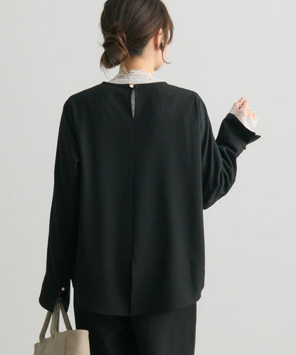 雙向彈力蕾絲 上衣