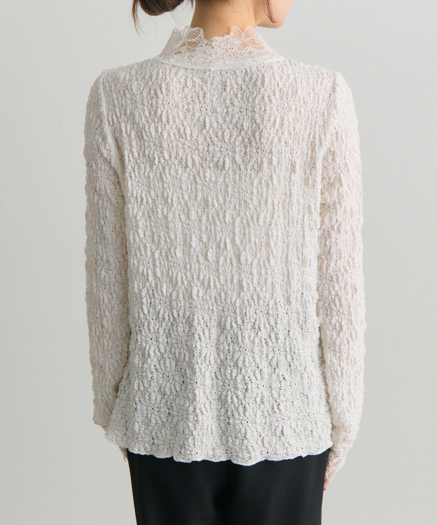 雙向彈力蕾絲 上衣