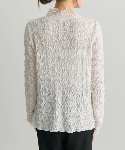 雙向彈力蕾絲 上衣