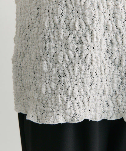 雙向彈力蕾絲 上衣