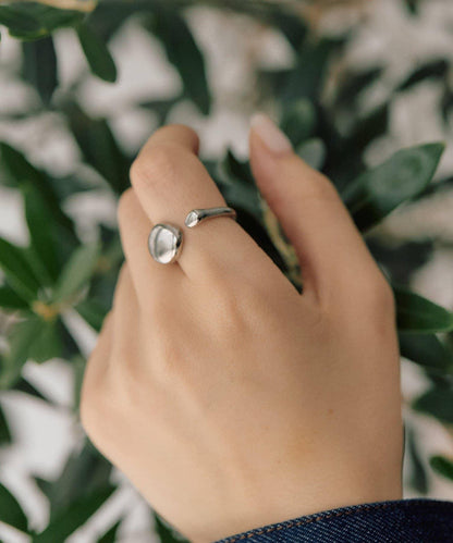 線上限定 防過敏不鏽鋼 不對稱戒指