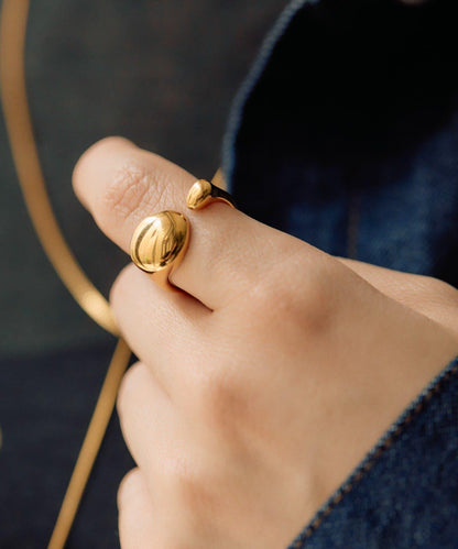 線上限定 防過敏不鏽鋼 不對稱戒指