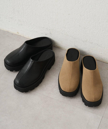 GALENA 厚底木屐拖鞋