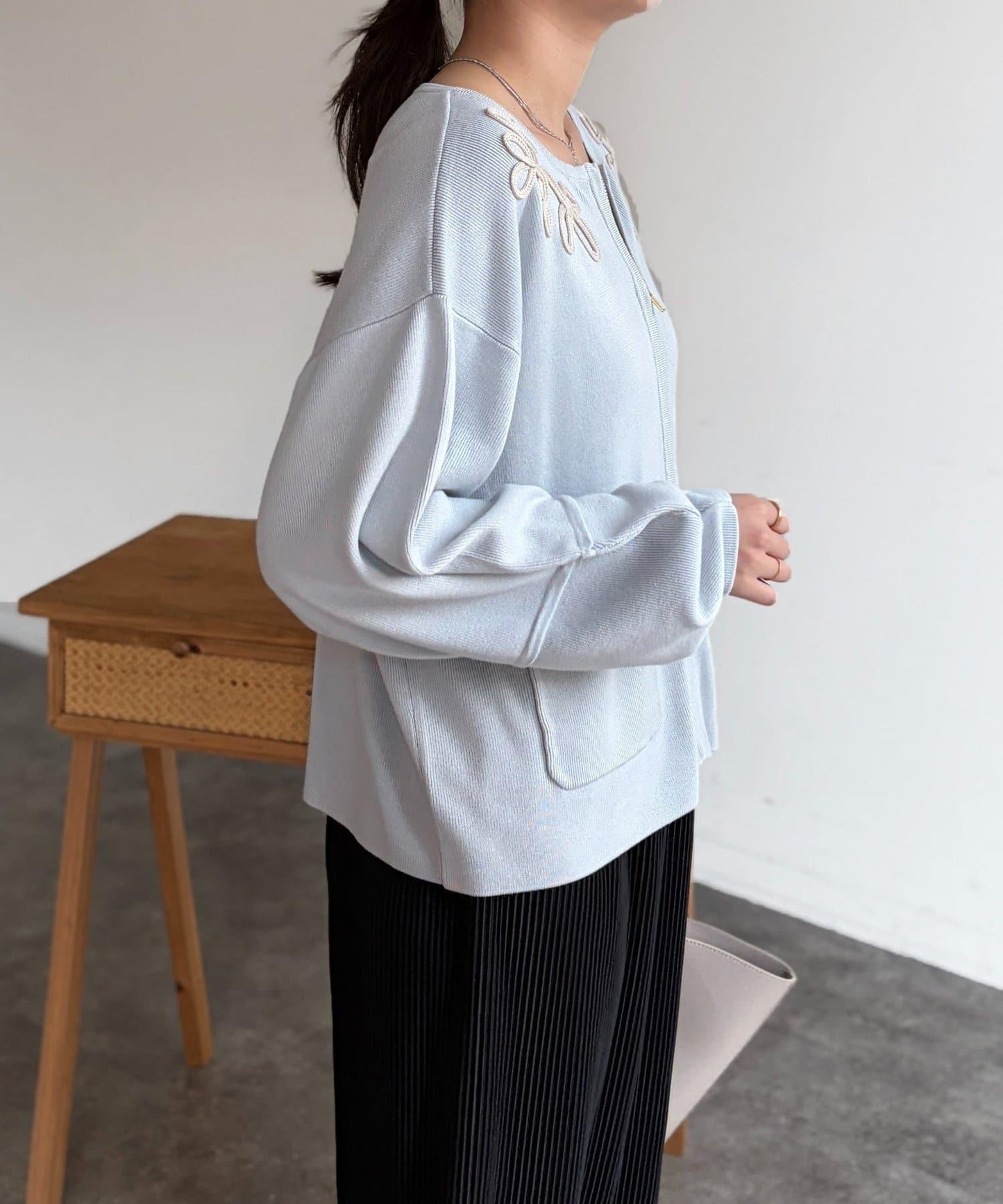 刺繡設計 針織 夾克