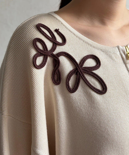 刺繡設計 針織 夾克