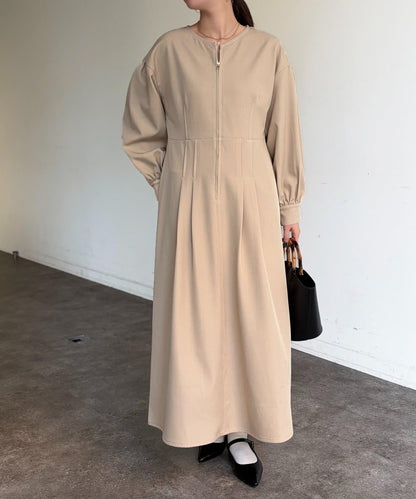 牛仔拼接連衣裙