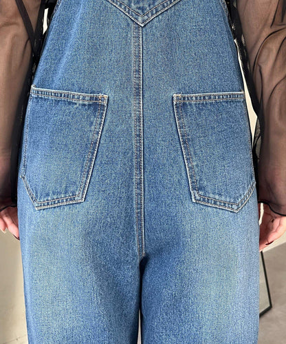 半喇牛仔連體褲