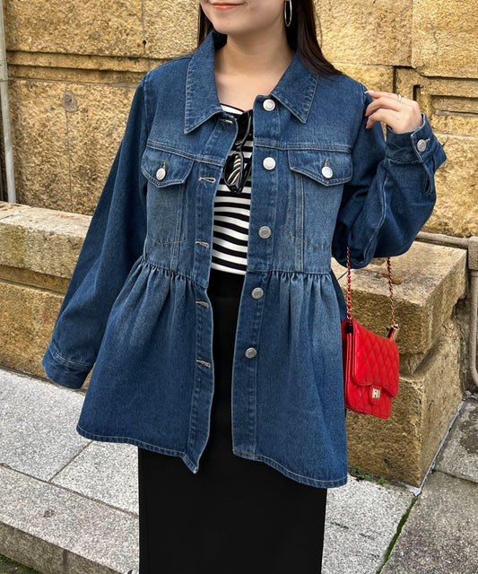 荷葉邊牛仔夾克