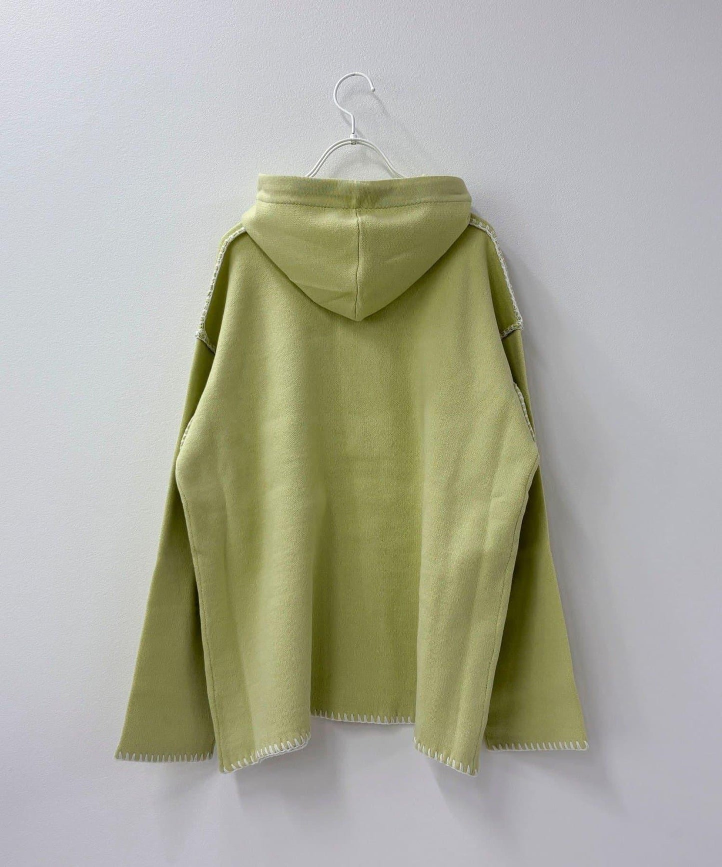 連帽配色縫線 針織套頭衫