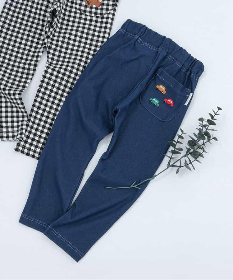 口袋刺繡 全長 7days Style pants 褲子