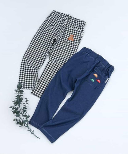 口袋刺繡 全長 7days Style pants 褲子