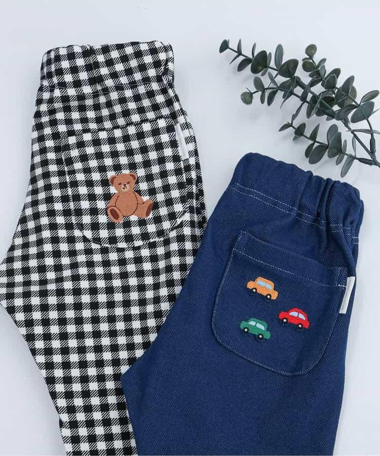 口袋刺繡 全長 7days Style pants 褲子