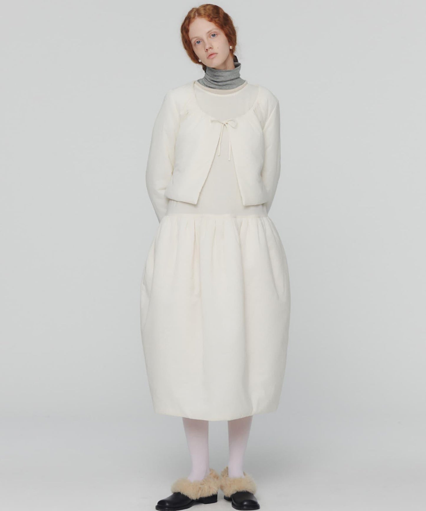 透視抽褶 AMOMENTO SHEER SHIRRING PADDED TOP 上衣