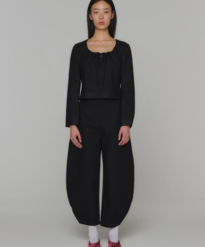透視抽褶 AMOMENTO SHEER SHIRRING PADDED TOP 上衣