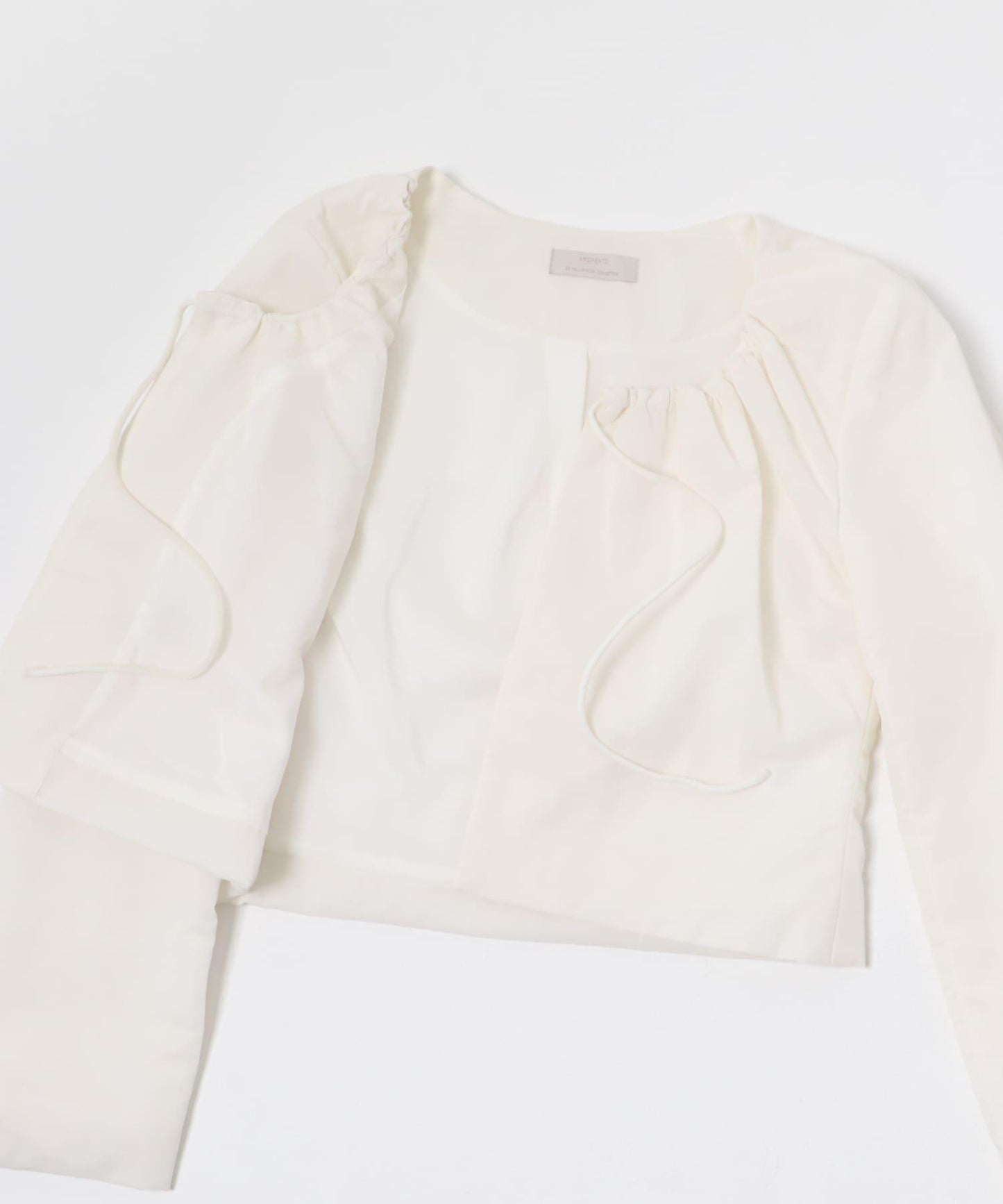 透視抽褶 AMOMENTO SHEER SHIRRING PADDED TOP 上衣
