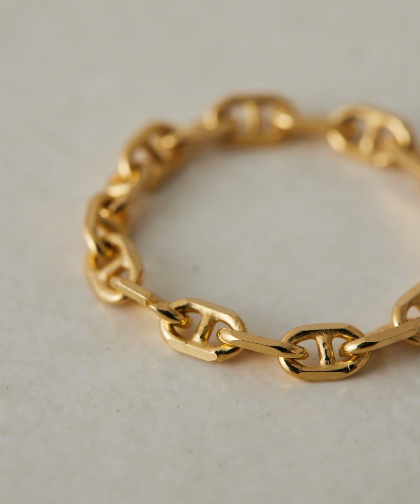 《スターリングシルバー使用》 錨鏈設計 戒指