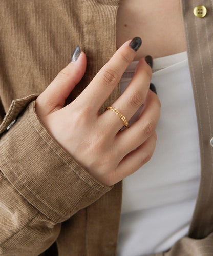 《スターリングシルバー使用》 錨鏈設計 戒指