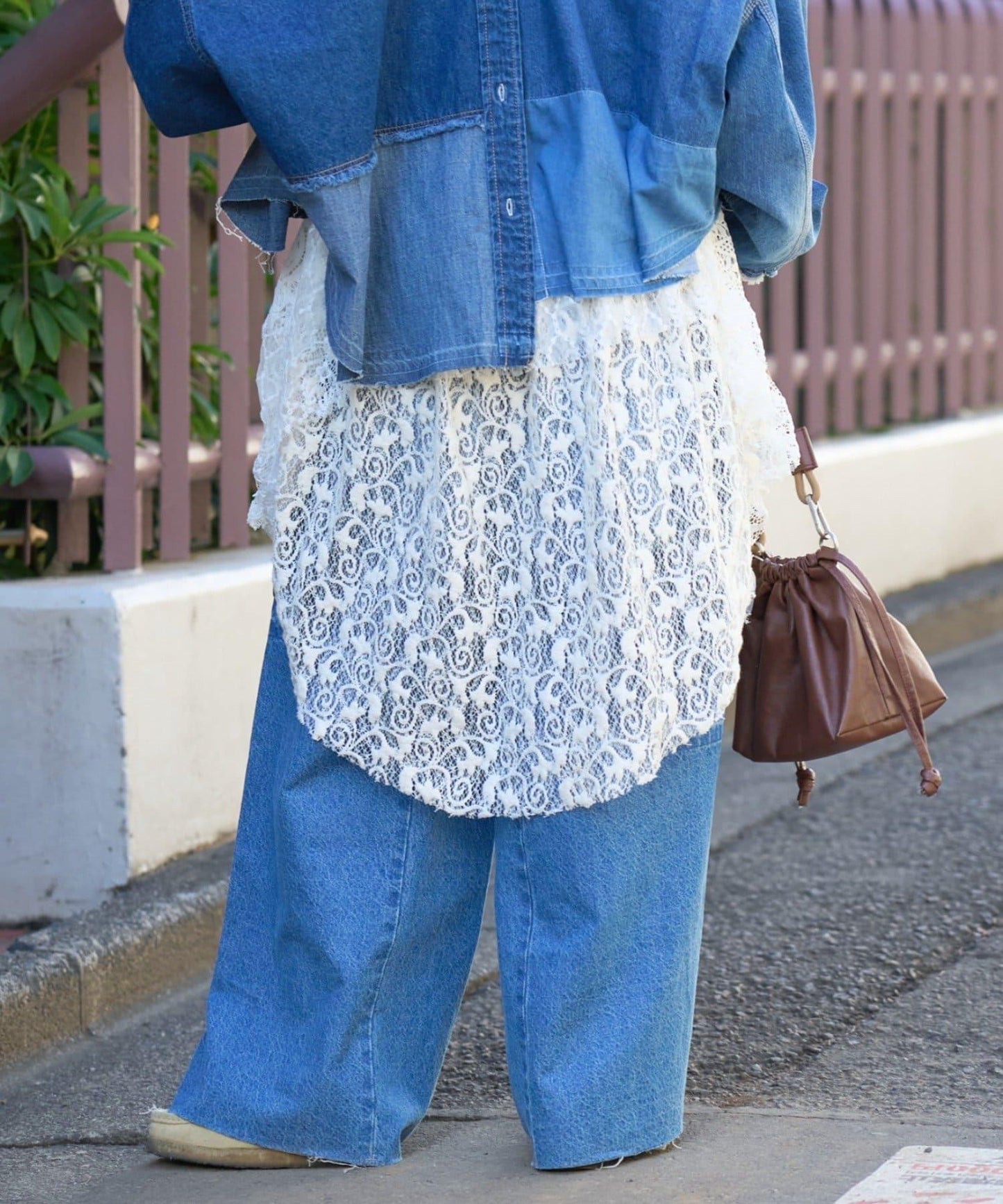 etsinta 2way蕾絲拼接軍事風迷你裙