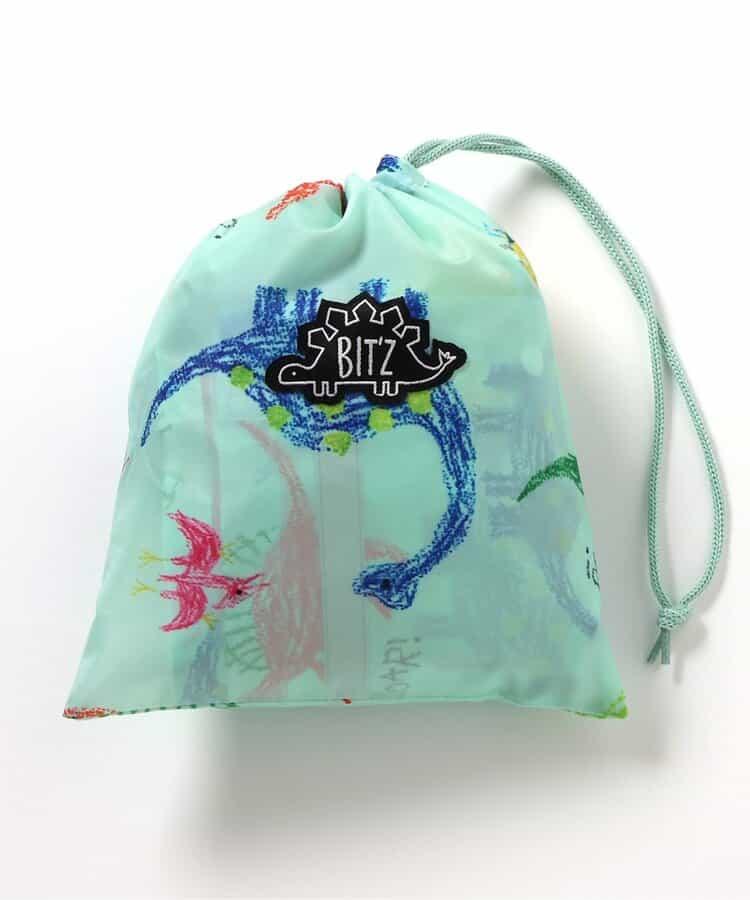 蠟筆手繪恐龍圖案兒童雨衣