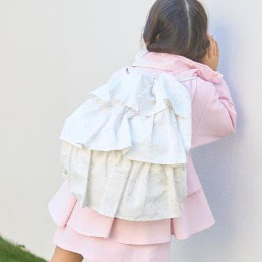 防潑水防汙耐用防UV 褶邊 學校用 抽繩包