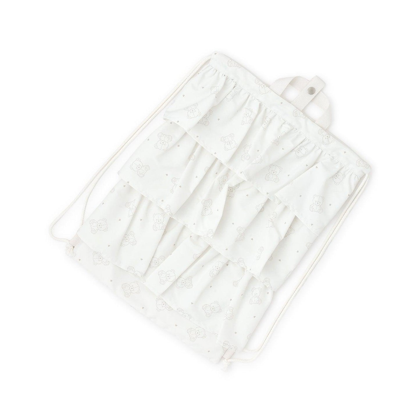 防潑水防汙耐用防UV 褶邊 學校用 抽繩包