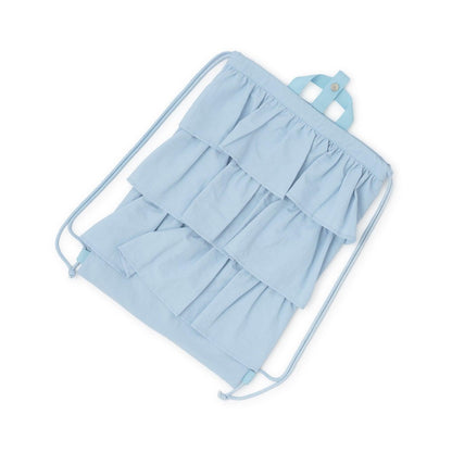 防潑水防汙耐用防UV 褶邊 學校用 抽繩包