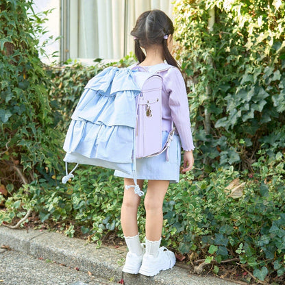 防潑水防汙耐用防UV 褶邊 學校用 抽繩包