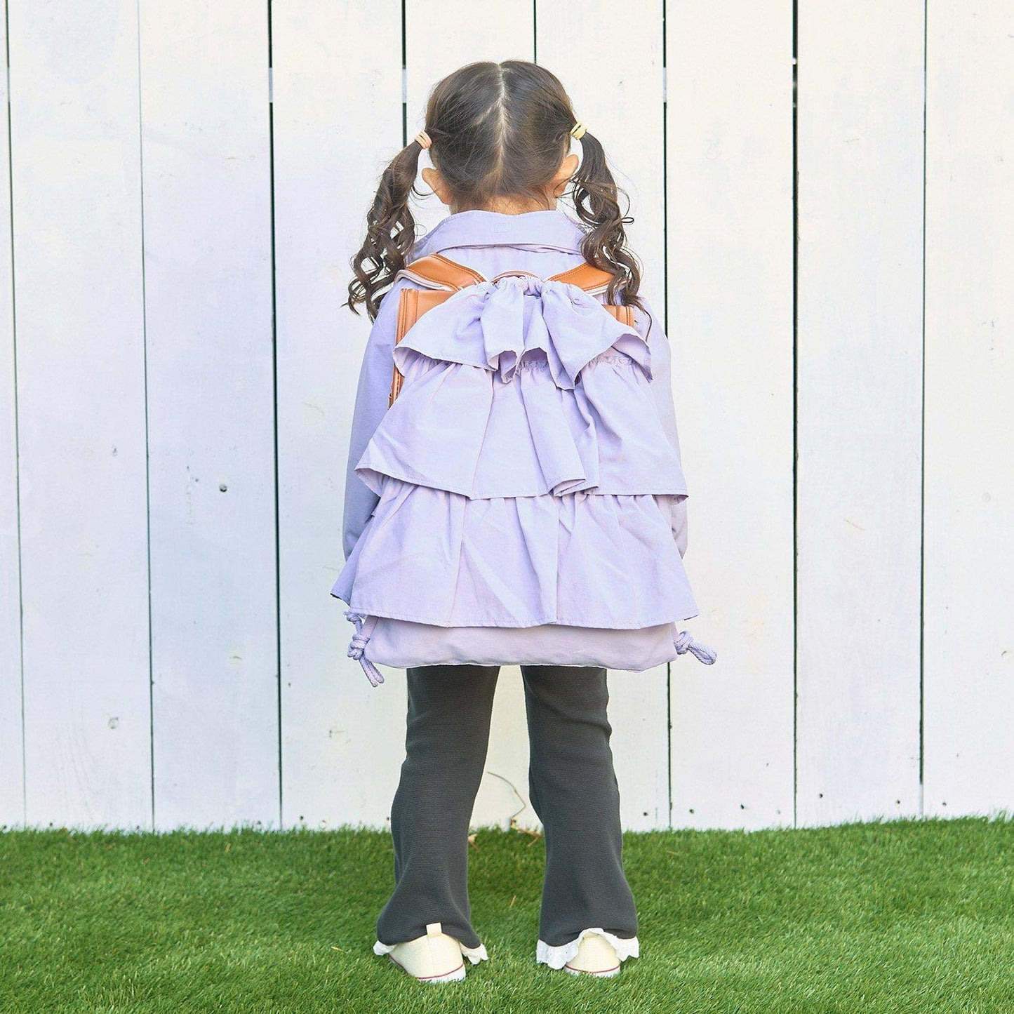 防潑水防汙耐用防UV 褶邊 學校用 抽繩包