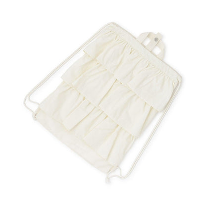 防潑水防汙耐用防UV 褶邊 學校用 抽繩包