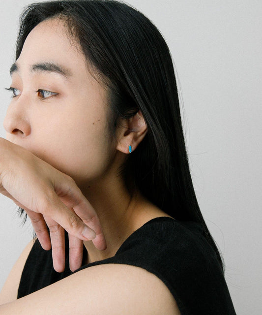 METIER Astra Hexa Turquoise Stud 耳釘