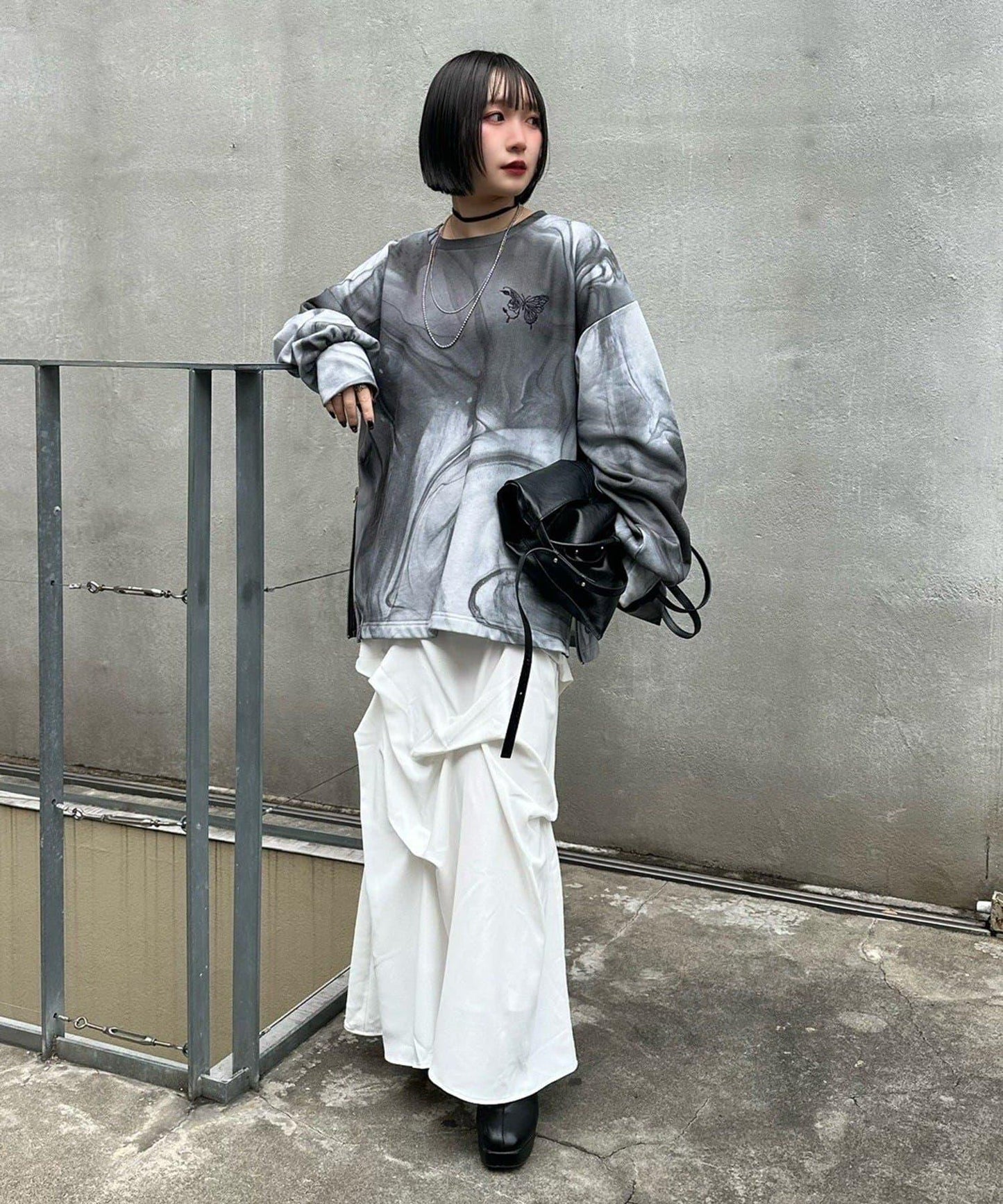 Mavie..7 打褶設計 長款半身裙