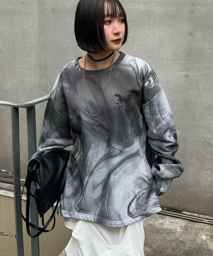 Mavie..7 多色胸部刺繡 套頭衛衣