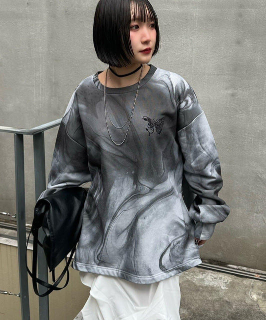 Mavie..7 多色胸部刺繡 套頭衛衣