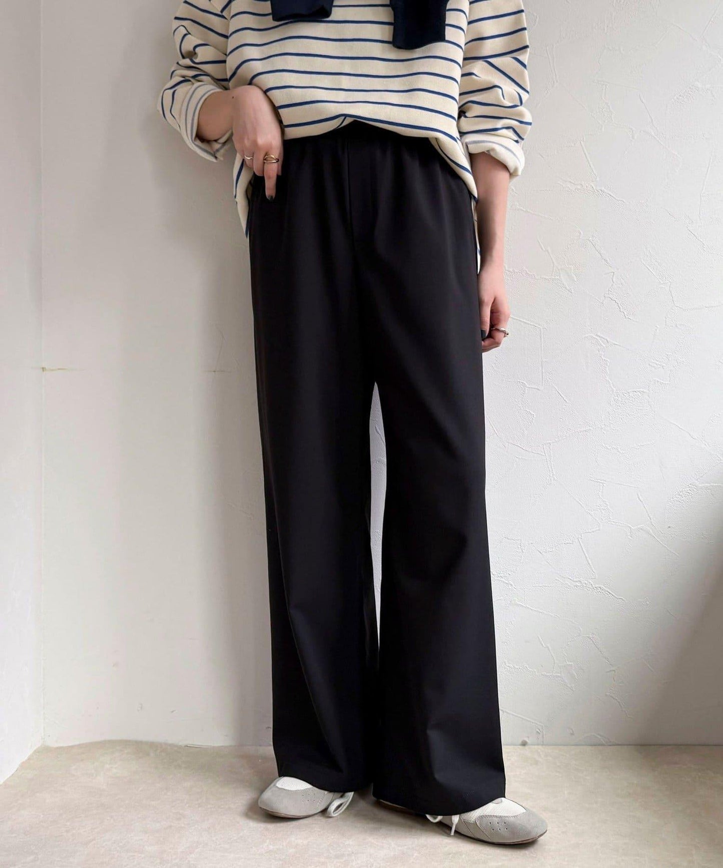 TR 易穿半闊腿褲