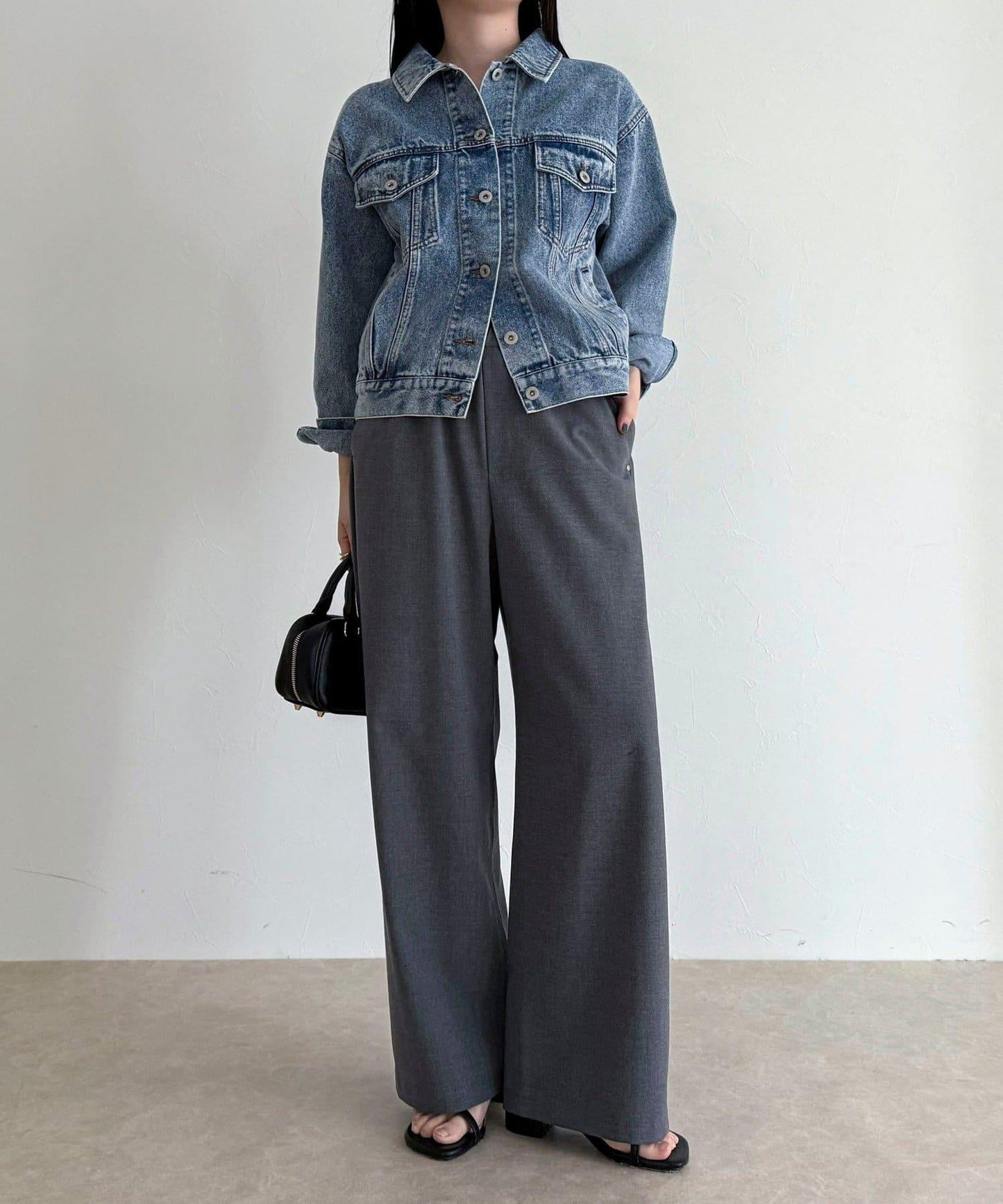 TR 易穿半闊腿褲