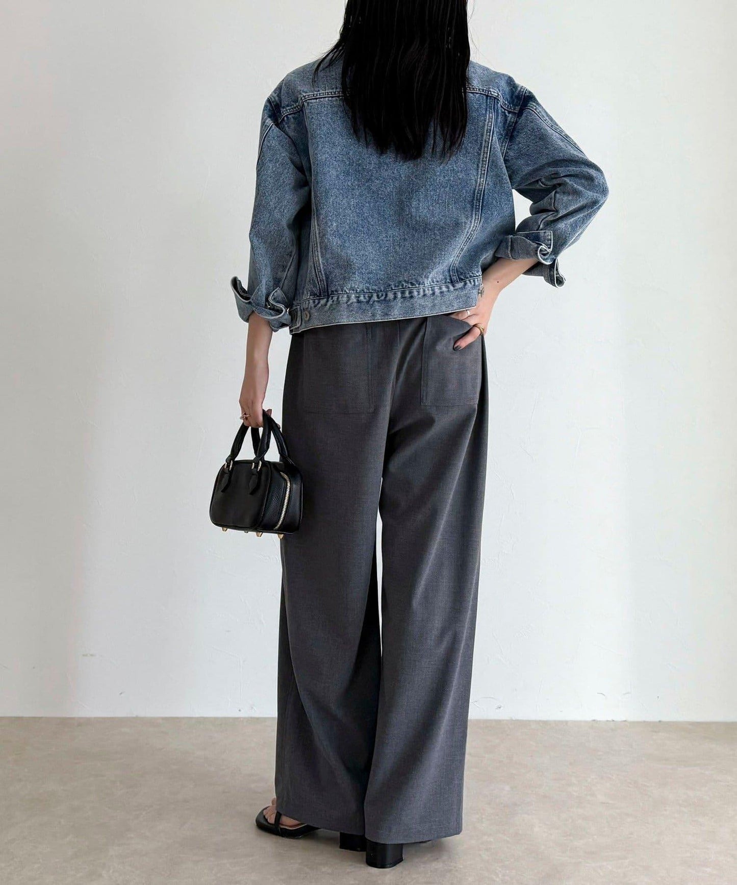 TR 易穿半闊腿褲