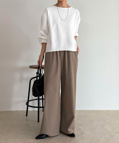 TR 易穿半闊腿褲