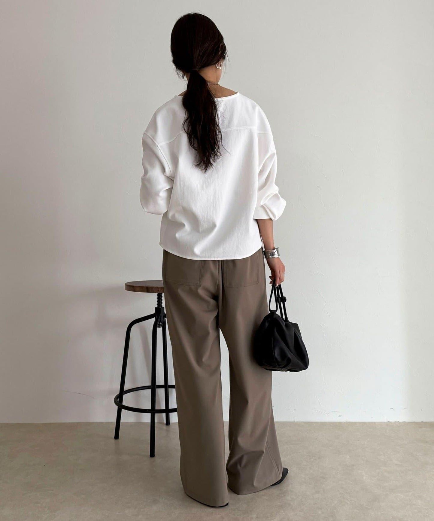 TR 易穿半闊腿褲