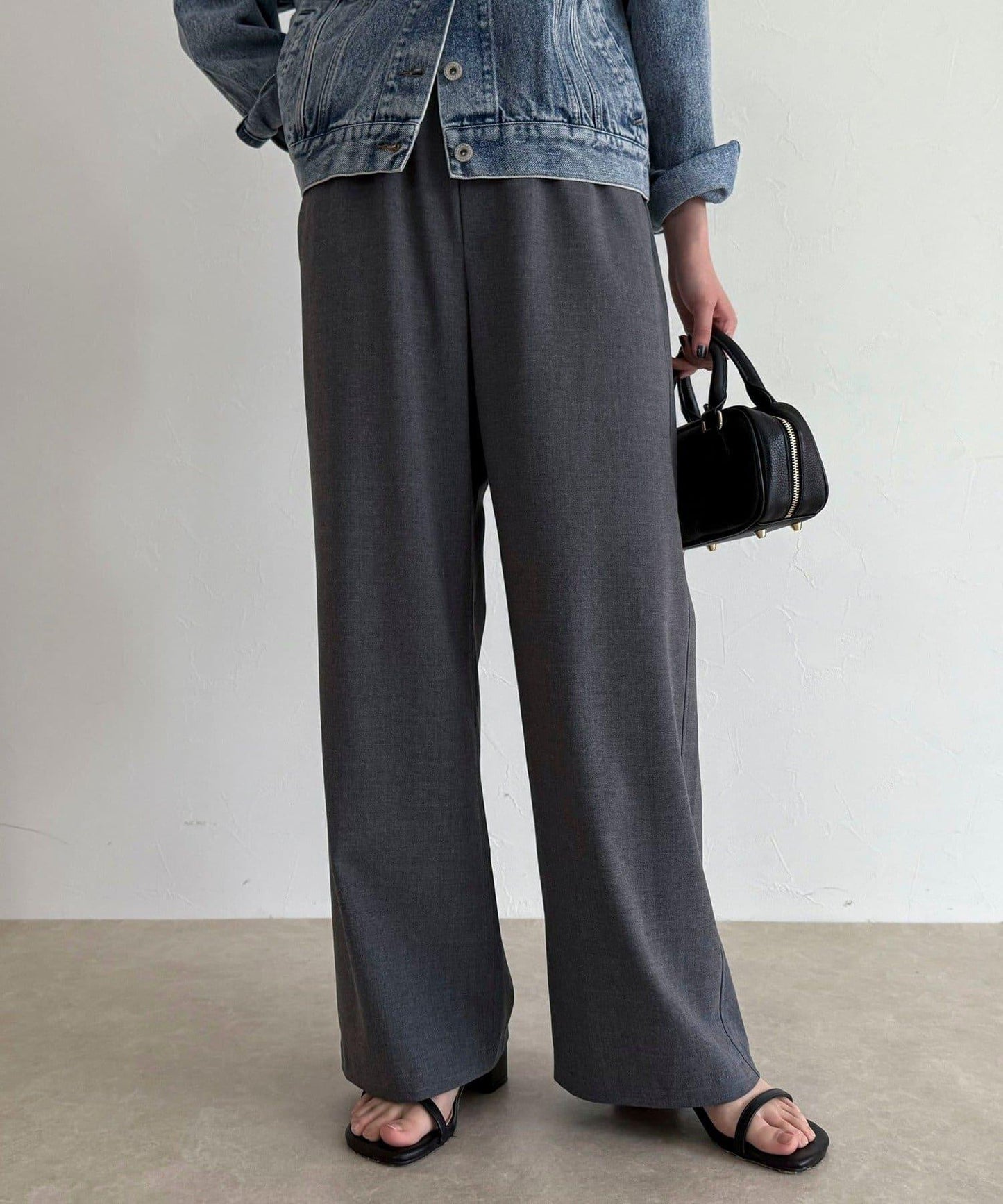 TR 易穿半闊腿褲