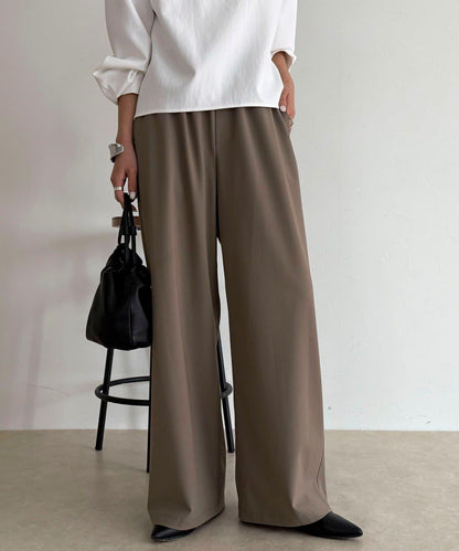 TR 易穿半闊腿褲