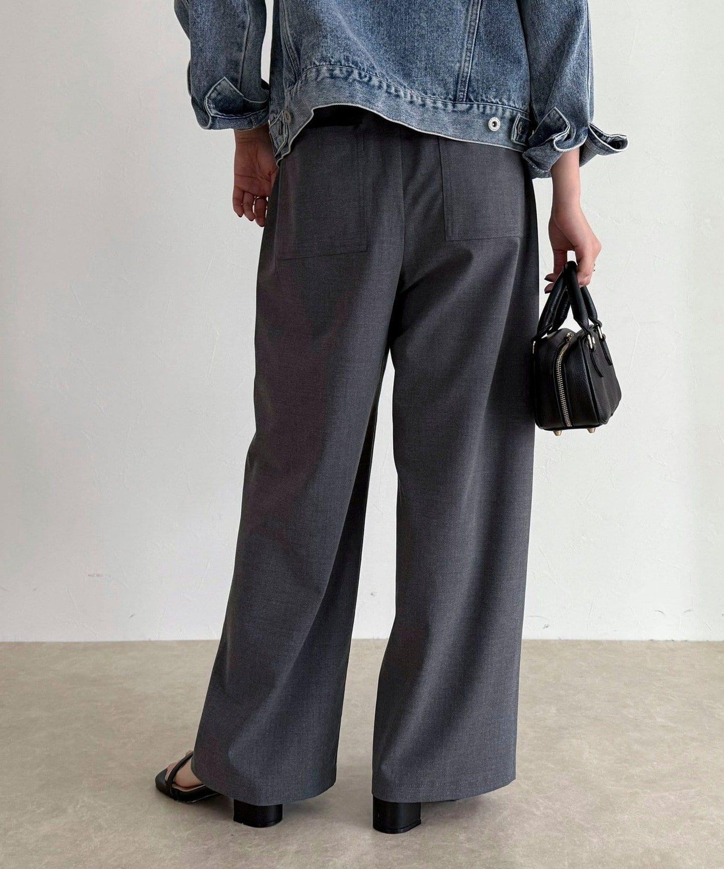 TR 易穿半闊腿褲