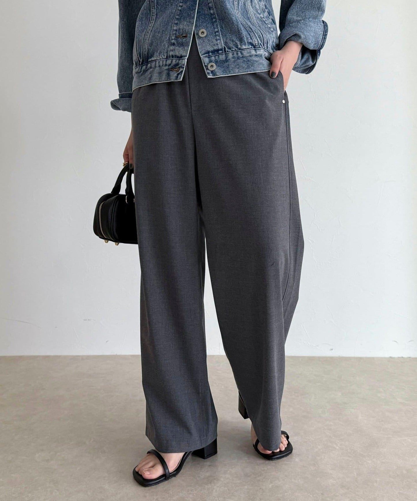 TR 易穿半闊腿褲