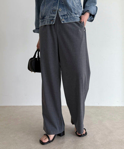 TR 易穿半闊腿褲